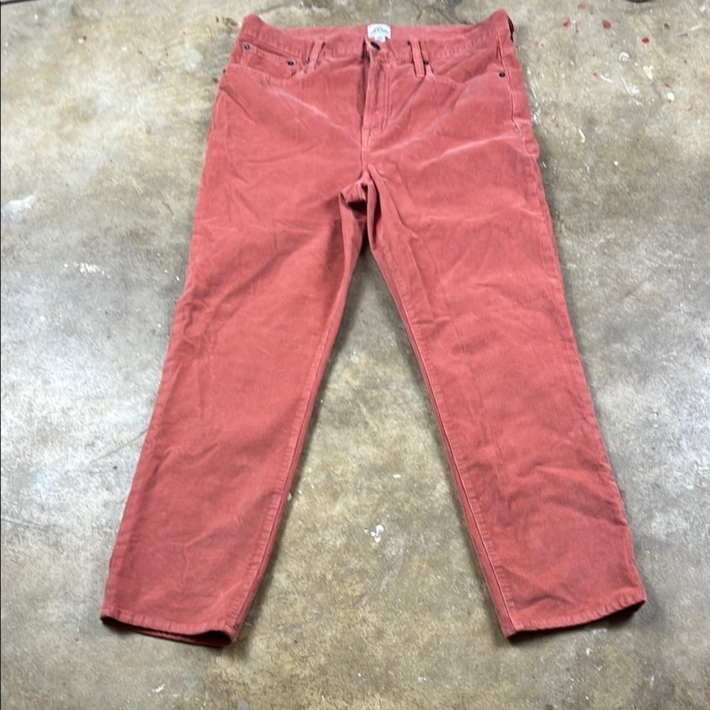 J. Crew Coral Corduroy Pants